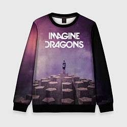 Свитшот детский Imagine Dragons обложка альбома Night Visions, цвет: 3D-черный