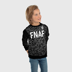 Свитшот детский FNAF glitch на темном фоне: символ сверху, цвет: 3D-черный — фото 2