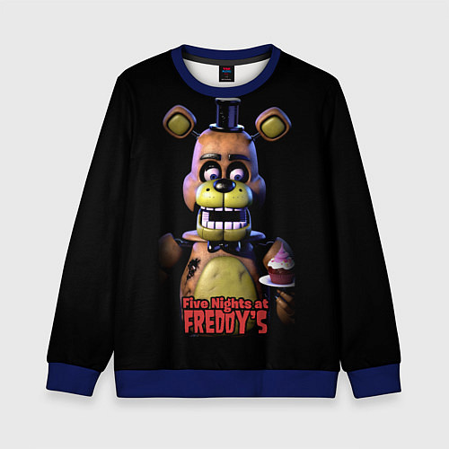 Детский свитшот Five Nights at Freddy / 3D-Синий – фото 1