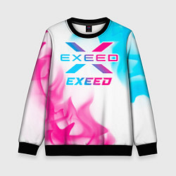 Детский свитшот Exeed neon gradient style