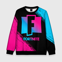 Детский свитшот Fortnite - neon gradient