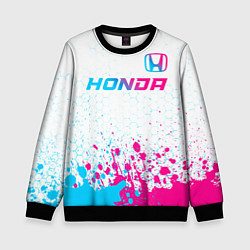 Детский свитшот Honda neon gradient style: символ сверху