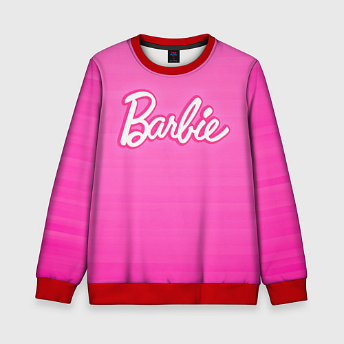 Детский свитшот Барби - Фильм / 3D-Красный – фото 1