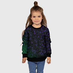 Свитшот детский Звездные сети, цвет: 3D-черный — фото 2