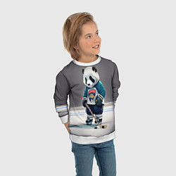 Свитшот детский Panda striker of the Florida Panthers, цвет: 3D-белый — фото 2