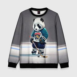 Свитшот детский Panda striker of the Florida Panthers, цвет: 3D-черный