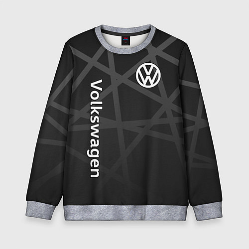 Детский свитшот Volkswagen - classic black / 3D-Меланж – фото 1