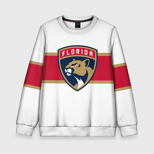 Детский свитшот Florida panthers - uniform - hockey / 3D-Белый – фото 1