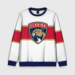 Свитшот детский Florida panthers - uniform - hockey, цвет: 3D-синий