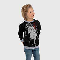 Свитшот детский Юта Оккоцу - Магическая битва, цвет: 3D-меланж — фото 2