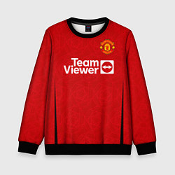 Свитшот детский Антони Манчестер Юнайтед форма 2324 домашняя, цвет: 3D-черный