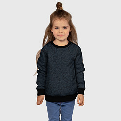 Свитшот детский Чёрно-синий паттерн, цвет: 3D-черный — фото 2