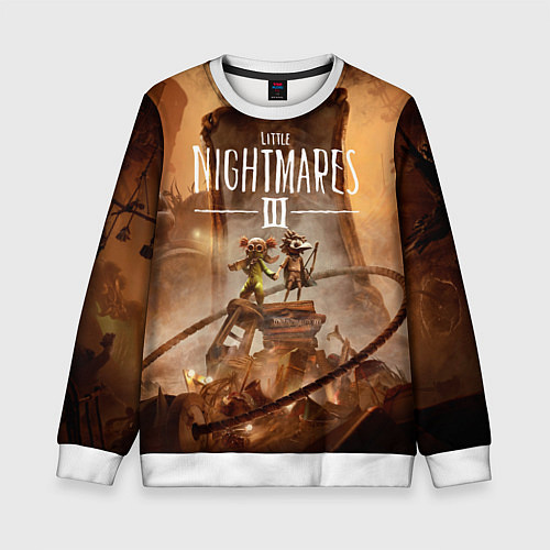 Детский свитшот Герои Little nightmares 3 / 3D-Белый – фото 1