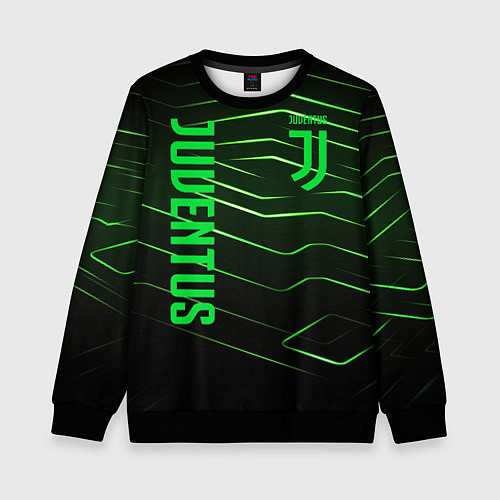 Детский свитшот Juventus 2 green logo / 3D-Черный – фото 1