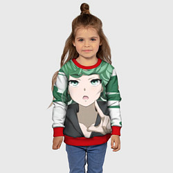 Свитшот детский One Punch Man Тацумаки, цвет: 3D-красный — фото 2