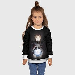 Свитшот детский Рудеус Грейрат - Реинкарнации безработного, цвет: 3D-белый — фото 2