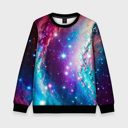 Детский свитшот Удивительная вселенная / 3D-Черный – фото 1