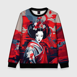 Детский свитшот Geisha vector style