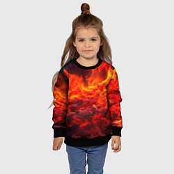 Свитшот детский Магма, цвет: 3D-черный — фото 2