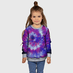 Свитшот детский Tie-Dye дизайн, цвет: 3D-меланж — фото 2