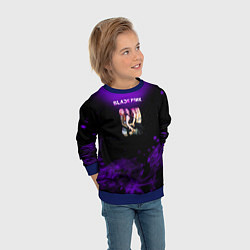 Свитшот детский Blackpink art, цвет: 3D-синий — фото 2