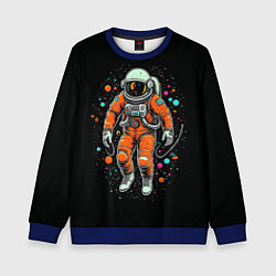 Детский свитшот Космонавт в оранжевом скафандре