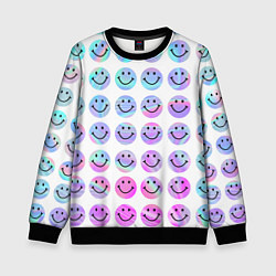 Детский свитшот Smiley holographic