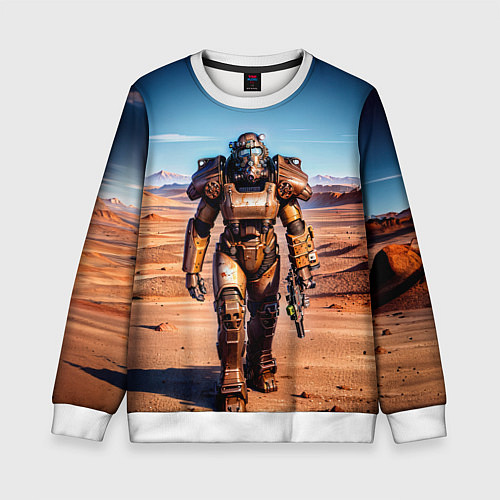 Детский свитшот Fallout power / 3D-Белый – фото 1