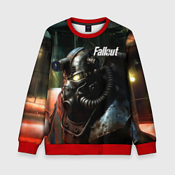 Свитшот детский Fallout dark style, цвет: 3D-красный