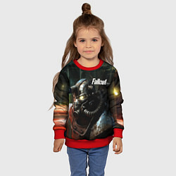 Свитшот детский Fallout dark style, цвет: 3D-красный — фото 2