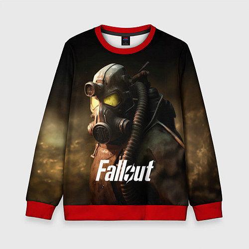 Детский свитшот Fallout game / 3D-Красный – фото 1