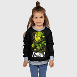 Свитшот детский Зеленая силовая броня, цвет: 3D-меланж — фото 2