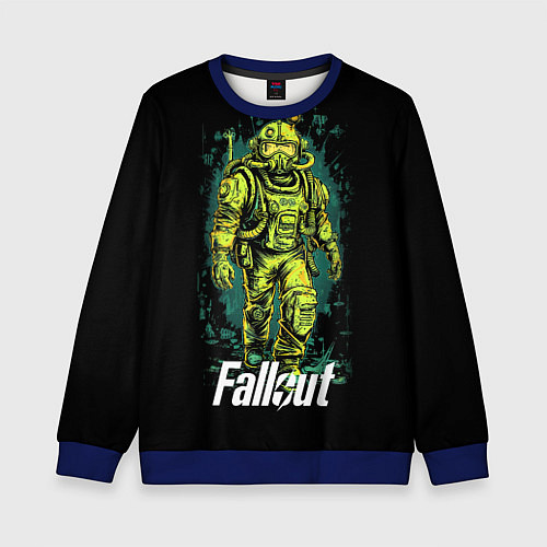 Детский свитшот Fallout poster game / 3D-Синий – фото 1