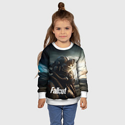 Свитшот детский Fallout man game, цвет: 3D-белый — фото 2