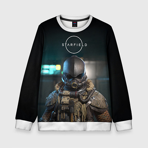Детский свитшот Starfield astronaut / 3D-Белый – фото 1