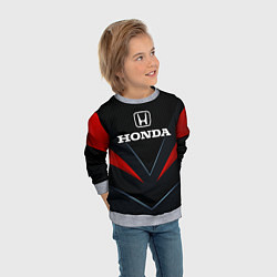 Свитшот детский Honda - технологии, цвет: 3D-меланж — фото 2