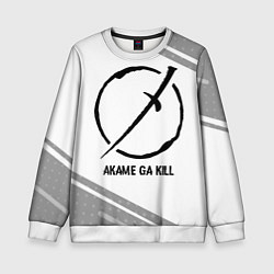 Свитшот детский Akame ga Kill glitch на светлом фоне, цвет: 3D-белый
