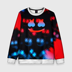 Свитшот детский Marshmello skibidi dob dob, цвет: 3D-белый