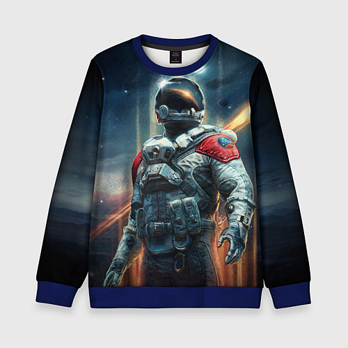 Детский свитшот Пилот Шаттла - Старфилд / 3D-Синий – фото 1