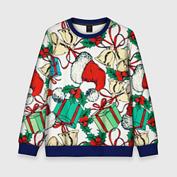 Детский свитшот Узор с новогодними падарками