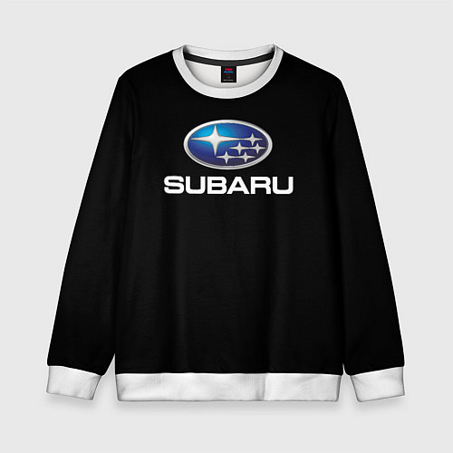 Детский свитшот Subaru sport auto car / 3D-Белый – фото 1