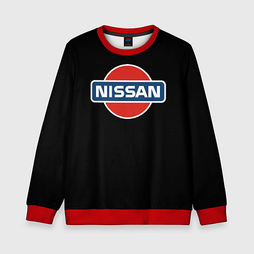 Детский свитшот Nissan auto / 3D-Красный – фото 1