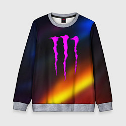 Свитшот детский Monster energy gradient color, цвет: 3D-меланж