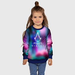 Свитшот детский Ассасин крид мираж, цвет: 3D-синий — фото 2