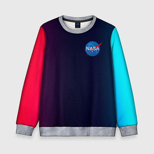 Детский свитшот Наса корп спейс / 3D-Меланж – фото 1