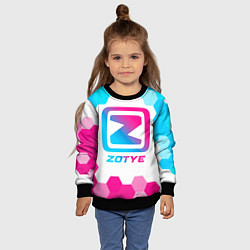 Свитшот детский Zotye neon gradient style, цвет: 3D-черный — фото 2