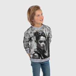 Свитшот детский Синеглазка, цвет: 3D-меланж — фото 2