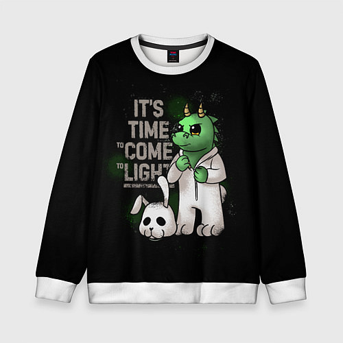 Детский свитшот Время пришло - 2024 / 3D-Белый – фото 1