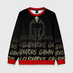 Свитшот детский Gaimin Gladiators style, цвет: 3D-красный