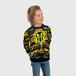 Свитшот детский One Piece Trafalgar symbol, цвет: 3D-черный — фото 2